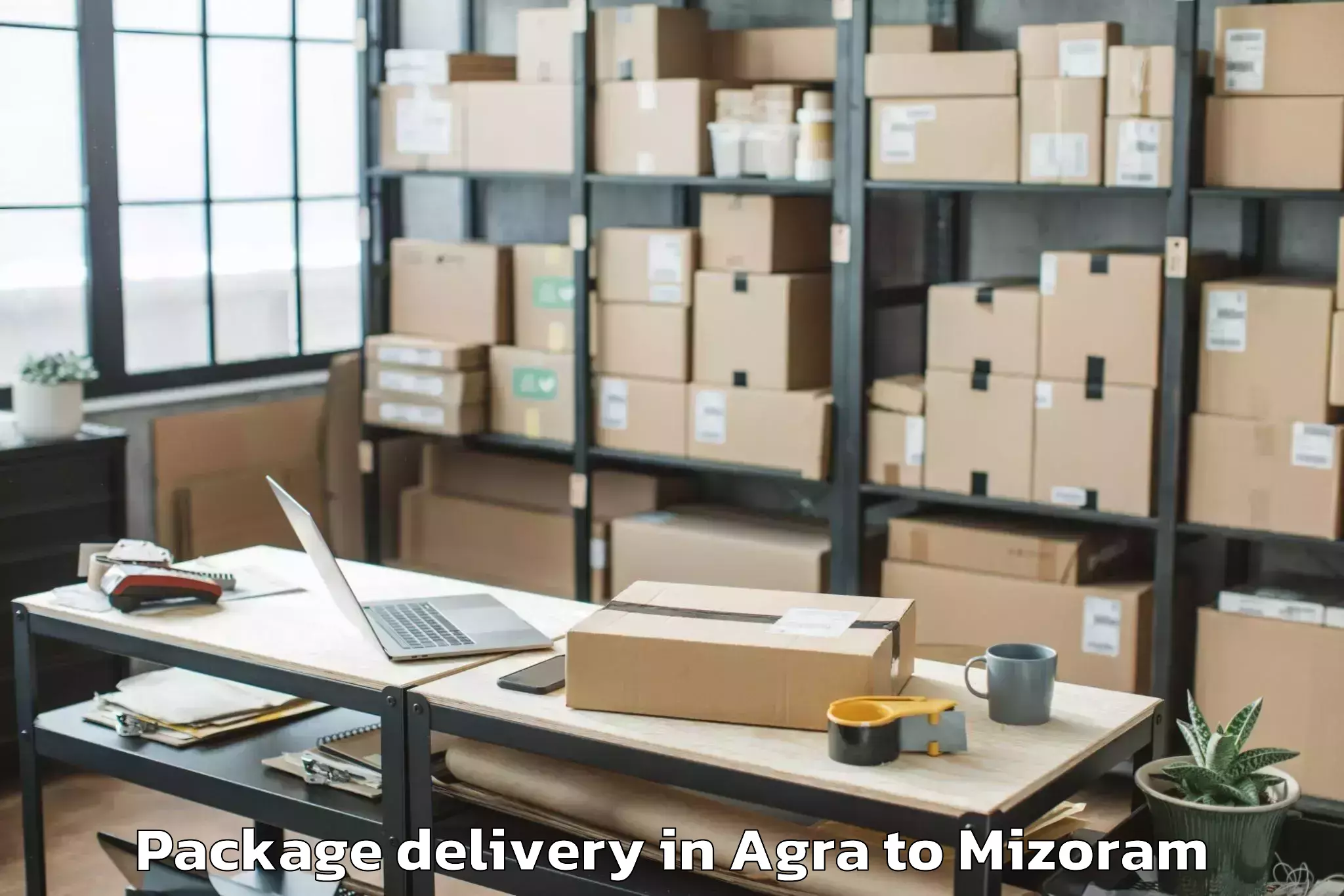 Hassle-Free Agra to Hnahthial Package Delivery